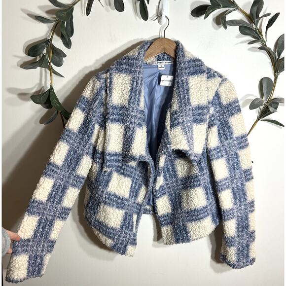 NWT Plaid Teddy Coat - Picture 1 of 4